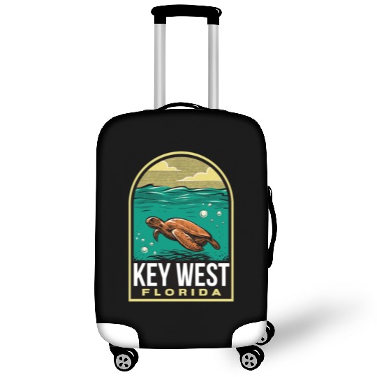 Key West Vintage Sea Turtle Luggage Covers