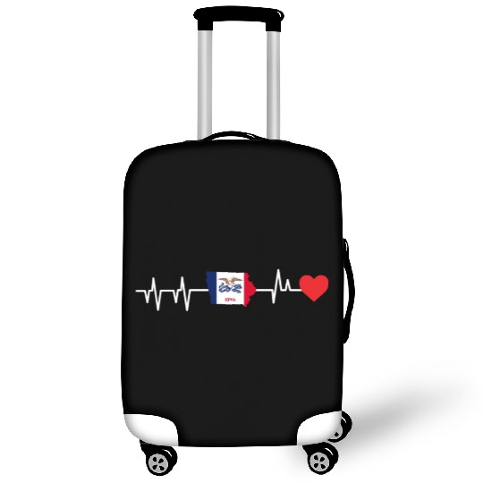Iowa Heartbeat Gift Luggage Covers