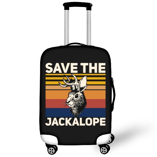 Save The Jackalope , Vintage Retro Camping Lover Luggage Covers