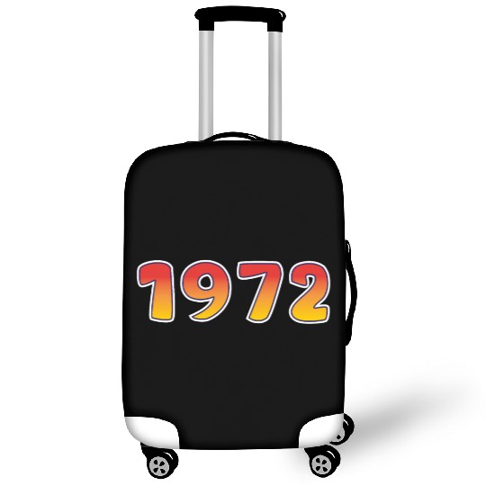 1972 Happiness Year In Orange - Yellow Design Luggage Covers