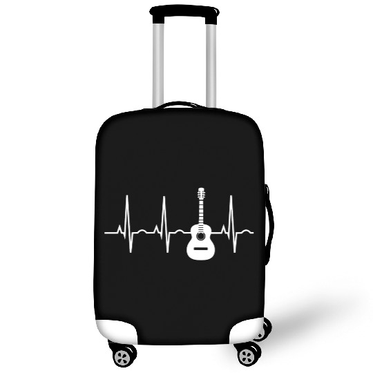 Acoustic Guitar Heartbeat Musician Luggage Covers