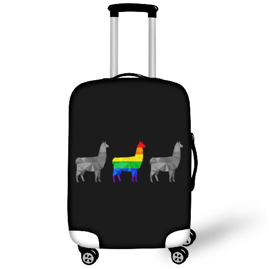 Llama Alpaca LGBTQ Gay Pride Rainbow Flag Luggage Covers