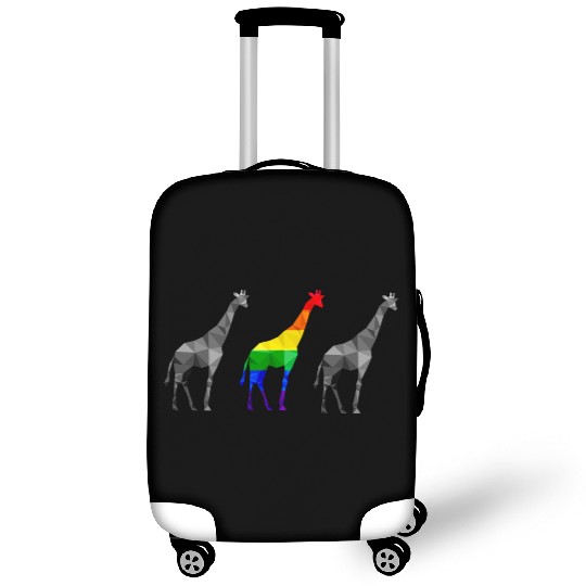 Giraffe LGBTQ Gay Pride Rainbow Flag Luggage Covers