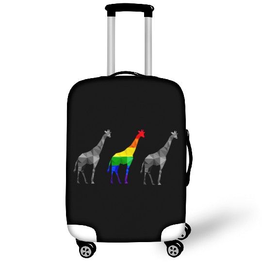 Giraffe LGBTQ Gay Pride Rainbow Flag Luggage Covers