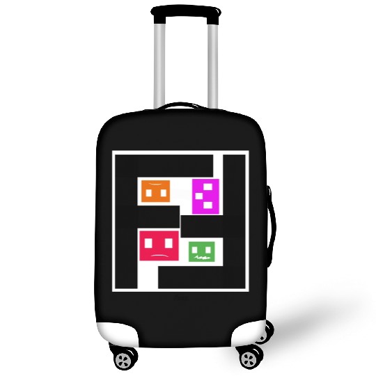 Geometric Cubes In Game - multi-sided cubes Luggage Covers