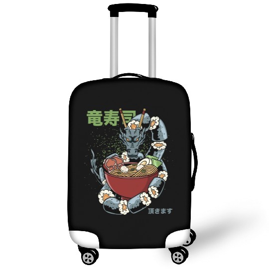 Kawaii Sushi Dragon Roll Japanese Ramen Anime Luggage Covers