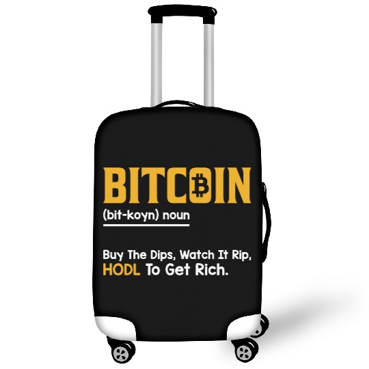 Funny Bitcoin Cryptocurrency Luggage Covers