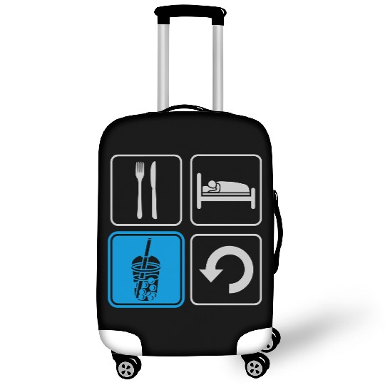 Boba Tea Repeat daily Luggage Covers