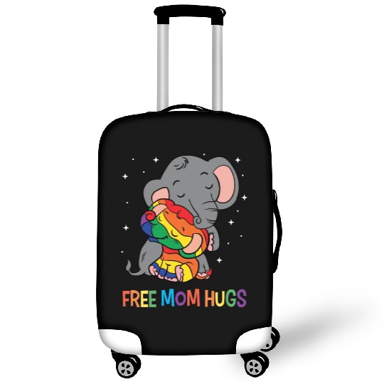 LGBT Funny Rainbow Elephant Hugs Lesbian Gay Pride Luggage Covers