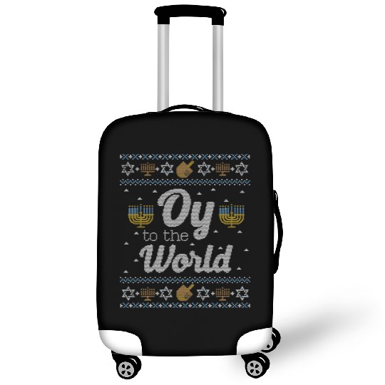 Funny Hanukkah Oy To The World Luggage Covers