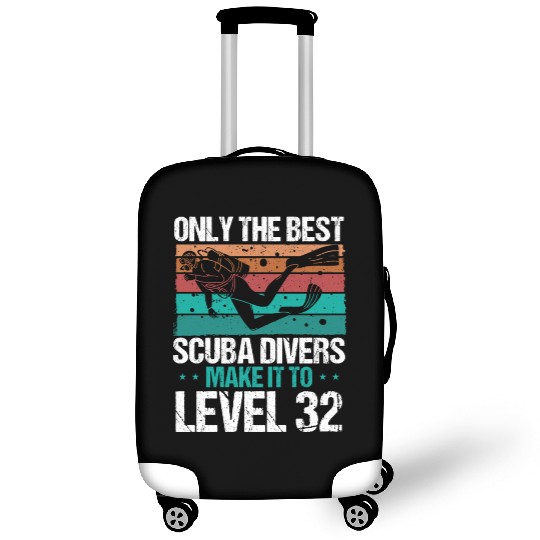 32 Scuba Diving Level 32 Year Diver Snorkeling Luggage Covers