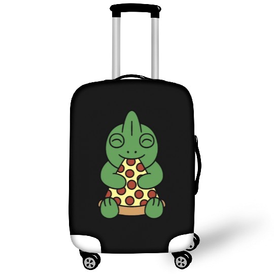 Chameleon Pizza Lover Luggage Covers