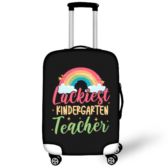 Luckiest Kindergarten Teacher Rainbow Luggage Covers