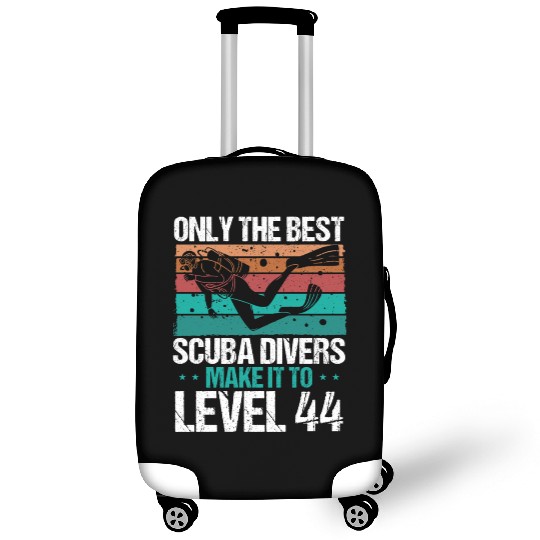 44 Scuba Diving Level 44 Year Diver Snorkeling Luggage Covers