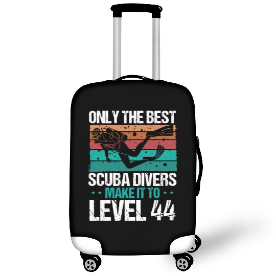 44 Scuba Diving Level 44 Year Diver Snorkeling Luggage Covers