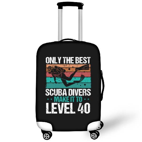 40 Scuba Diving Level 40 Year Diver Snorkeling Luggage Covers