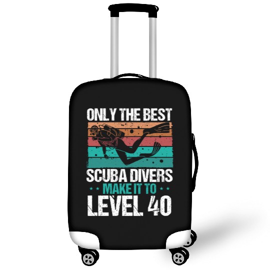 40 Scuba Diving Level 40 Year Diver Snorkeling Luggage Covers