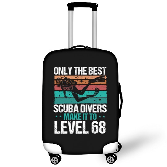 68 Scuba Diving Level 68 Year Diver Snorkeling Luggage Covers