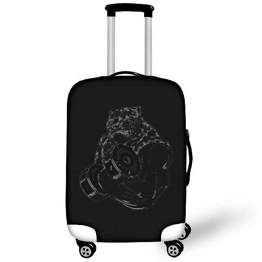 Gym ripped tiger Luggage Covers