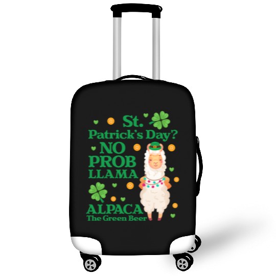 St. Patrick's Day? No Prob Llama Alpaca Green Beer Luggage Covers