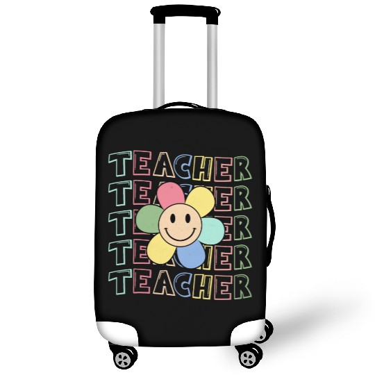 Retro Teacher Teacher Teacher Life Kindergarten Luggage Covers