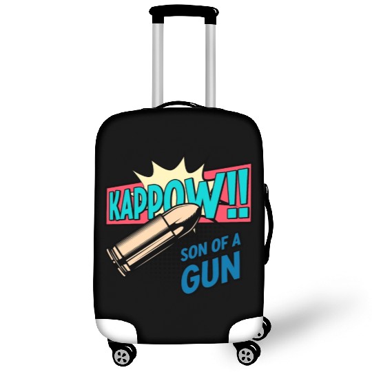 Kappow Bullets Gun Explosion Big bang Aesthetic Luggage Covers