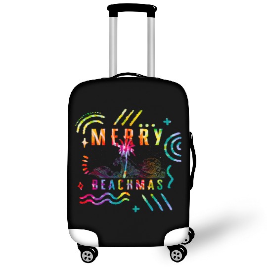 Coastal Beach Christmas In July Luggage Covers, Merry