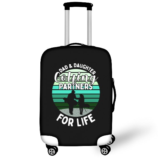 Father and daughter golf gift matching outfit Luggage Covers