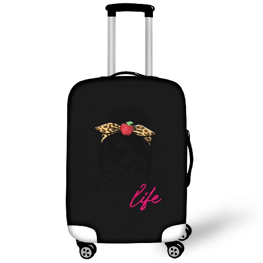 Teacher Life Messy Bun Bandana Luggage Covers