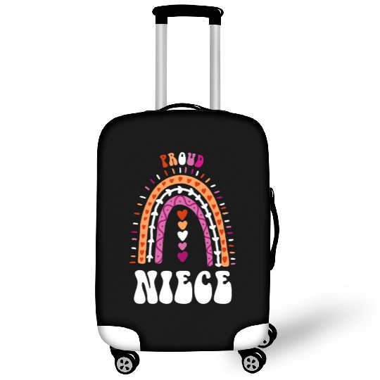 Proud Niece Lesbian Pride Boho Rainbow Luggage Covers