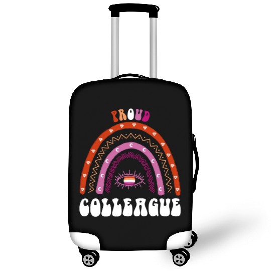 Lesbian Rainbow Proud Colleague Lesbian Luggage Covers