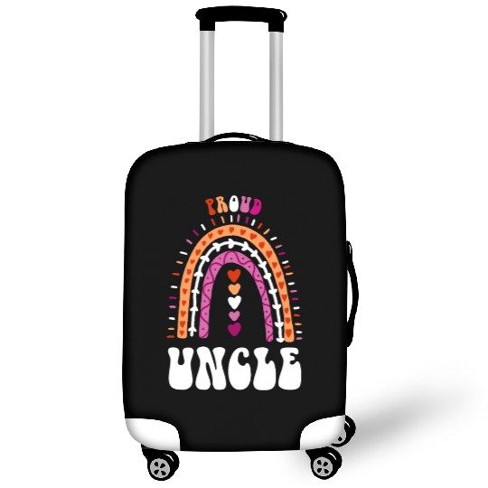 Proud Uncle Lesbian Pride Boho Rainbow Luggage Covers