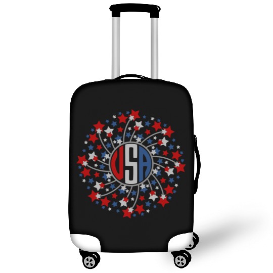 Harbor Grace Designs Hand Drawn Stars Fireworks Luggage Covers