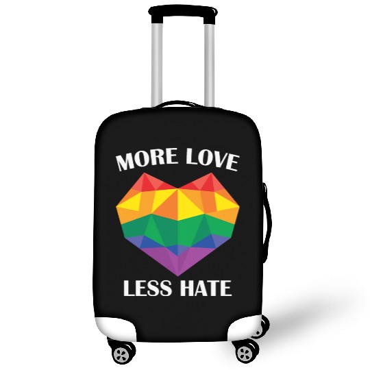 LBGT Flag Gay Pride Human more love less hate Luggage Covers