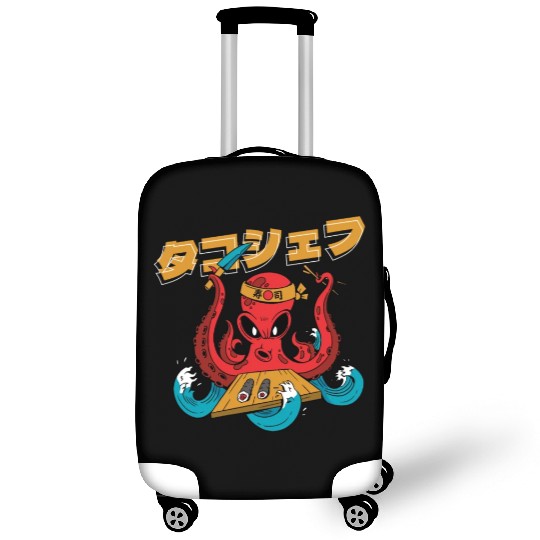 Octopus Chef Sushi | Japanese Food Luggage Covers | Anime