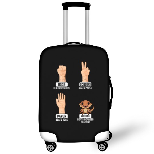 Rock Paper Scissors Nothing Beats Bearded Dragons Luggage Covers