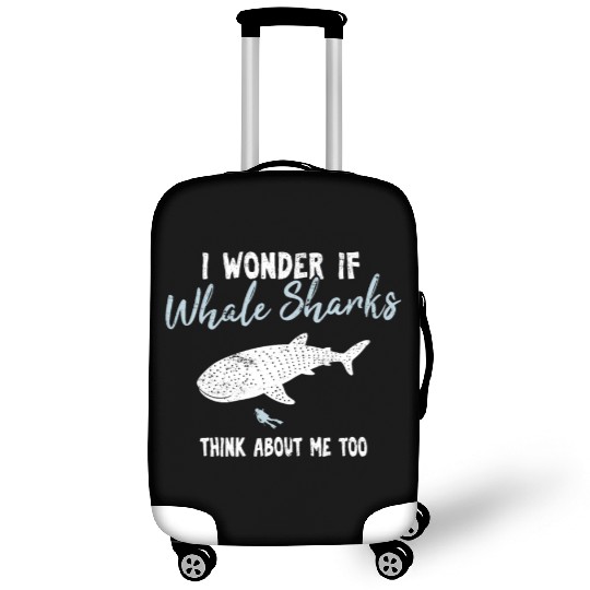I Wonder If Whale Sharks Think About Me Too Cute W Luggage Covers