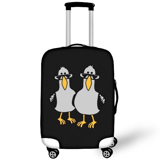 2 seagull friends team Luggage Covers