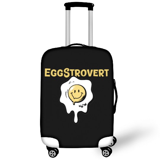 Eggstrovert Happy Extrovert Fried Egg Luggage Covers
