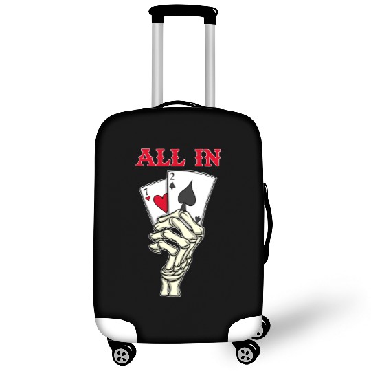 Poker Player Poker Cards 7 2 Skeleton Hand Poker Luggage Covers