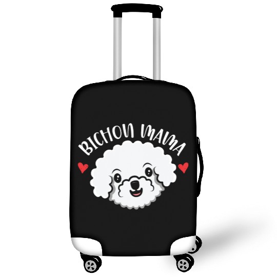 Bichon Mama Curly Hair Pup Puppy Bichon Frise Luggage Covers