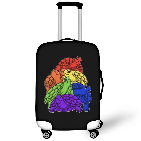 Turtle Stack LGBTQ Gay Pride Rainbow Flag LGBT Luggage Covers