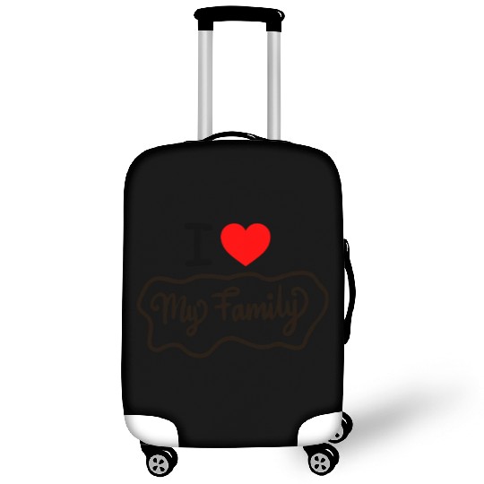 I Love My Family Funny design Classic Luggage Covers