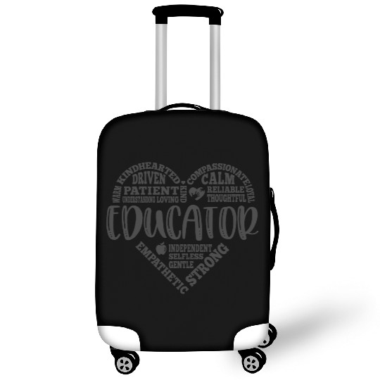 Educator Teacher appreciation subway art Luggage Covers