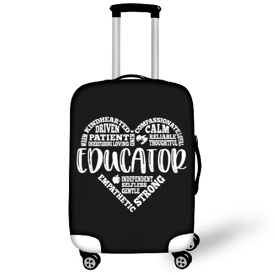 Educator Teacher appreciation subway art Luggage Covers