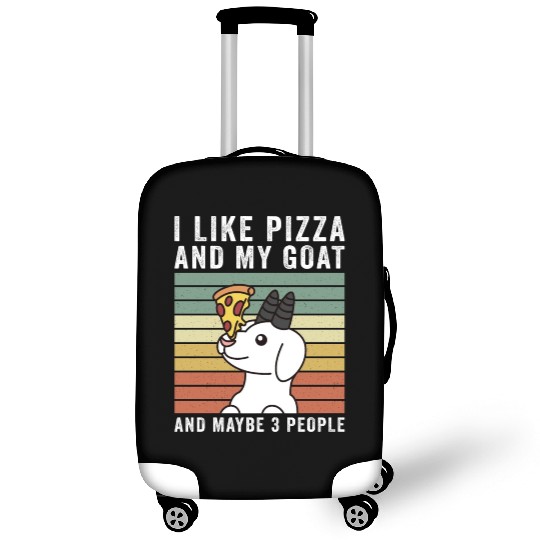 I Like Pizza And My Goat And Maybe 3 People Luggage Covers