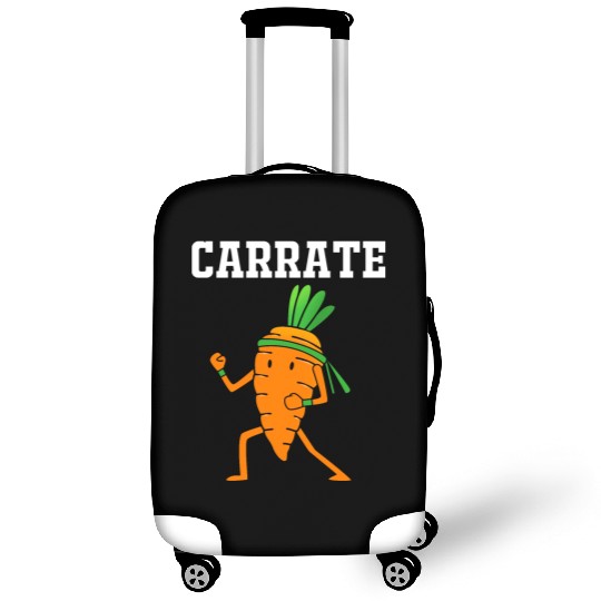 Carrate Funny Vegan Carrot Doing Karate Luggage Covers