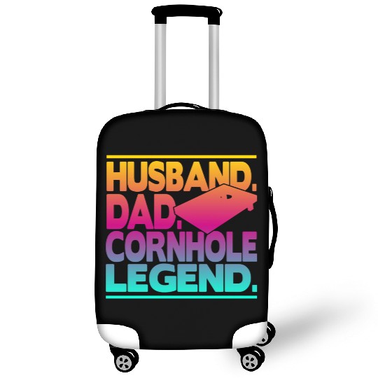 Husband Dad Cornhole Legend Classic Luggage Covers