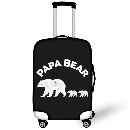 Vintage Papa Bear with Two Cubs Daddy Bear Twin Luggage Covers