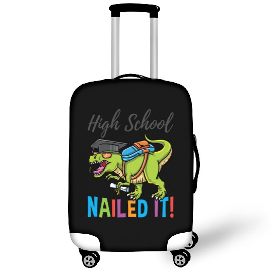 High School Nailed It Dinosaur Graduation Luggage Covers